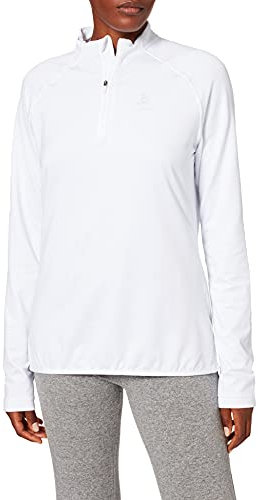 Odlo Damen Langarm Shirt mit Reißverschluss BERRA LIGHT, white, XS