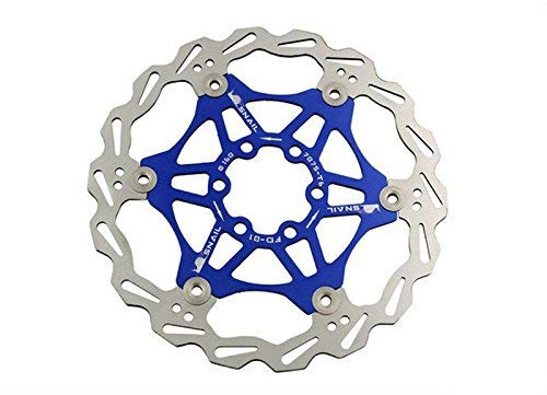 Snail Fahrrad-Scheibenbrems-Rotor für Mountainbikes, 180 mm, Blau