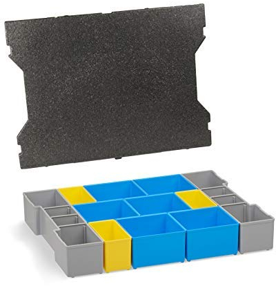 Insetbox Sortimo | Erstklassige Sortierboxen für Kleinteile | BC3 Einsätze mit Deckenpolster | Für die L-BOXX 102 G4 | Idealer Sortierbox Einsatz