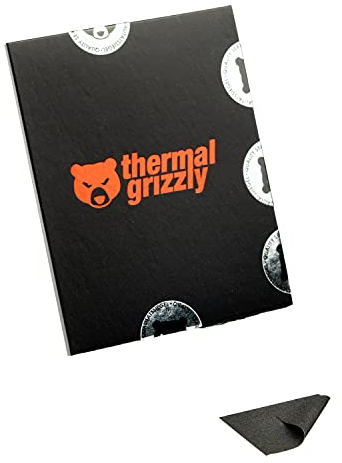 Carbon Carbonaut - coussin thermique en carbone - Non adhésif, flexible et adaptable, à conductivité thermique multiple très élevée. Conduit l'électricité ! (31 × 25 × 0,2 mm)