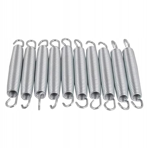 SPRINGOS Trampolinfeder 165 mm 10 Stück Zugfeder aus Edelstahl rostfrei Stahlfeder Spiralfeder