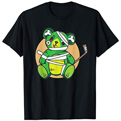 Hockey I Teddybär-Horror I Hockeyspieler T-Shirt