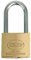 Amig - Candado de seguridad - Incluye 2 llaves - Arco largo - Latón y arco de Acero tratado - Para taquillas de gimnasio, puertas, armarios, maletas, mochilas - Doble cierre - Ancho: 40 mm