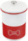 LE CREUSET Emaille auf Stahl-Edelstahlknauf, 4,25 qt, rotes Leckerli-Glas, 4,25 l