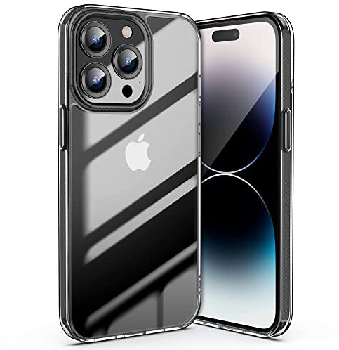 ULAK Cover per iPhone 14 Pro Max Trasparente Compatibile con Apple iPhone 14 Pro Max, Antiurto Brillantini TPU Custodia per 14 max pro 6,7 Pollici, Chiaro