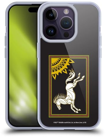 Head Case Designs Offizielle The Lord of The Rings The Fellowship of The Ring Flag of Rohan Grafiken Gelhülle [Militärischer Schutzgrad] Kompatibel Mit Apple iPhone 14 Pro Und Kompatibel Mit MagSafe