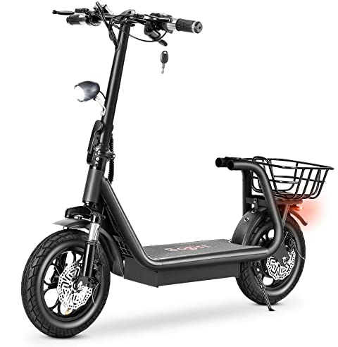 TiMeirea E Scooter Elektroroller Erwachsene 45 Km Lange Reichweite E Roller 48V 11AH Elektro Roller, Elektro Scooter Offroad 12 Luftreifen Elektroscooter, M5 Pro