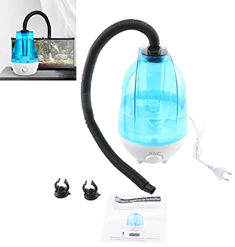 ECUTEE Reptilie Luftbefeuchter Terrarium,4L Reptilien Luftbefeuchter Nebelmaschine 300mL/h High Volume Fogger Terrarium Nebel Zerstäuber, Befeuchtung Klettern Pet Box für Vivarium,Reptilien,Amphibien
