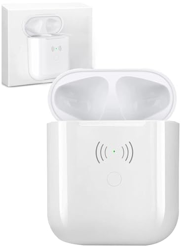 Kabellose Ladecase für Air Pod 1/2, Wireless Charging Case Ersatz Replacement Original mit Bluetooth Synchronisierungstaste Sync Button für Air Pod 1/2 670mha(Kopfhörer Nicht enthalten)