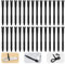 Silicone Cable Ties 4.5inch Reusable Cable Ties, 30pcs Reusable Zip Ties Elastic Silicone Cord Organizer Straps Ties for Charging Cables USB Cables Earphones Cable Audio(11.3cm, 30pcs, Black)