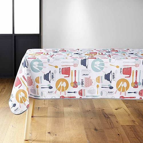 Douceur d'Intérieur Nappe Rectangle (140 x 240 cm) Kitchen Multico, PVC Imprime