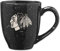 Rico Industries NHL Hockey Chicago Blackhawks Kaffeetasse aus Keramik, gesprenkelt, 473 ml, Team-Farbe, Lasergravur, Schwarz