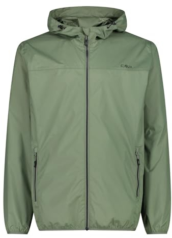 CMP Herren Mit Feste Kapuze Regenjacke, Salbeigrün, 54 EU