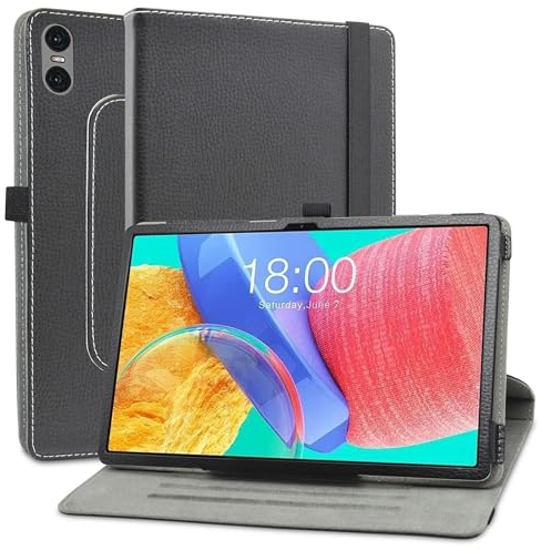 MAMA MOUTH Compatible con TECLAST T50 Pro Funda,Cuero Sintético Rotación de 360 Grados de Función de Soporte Funda para TECLAST T50 Pro 11Inch Tablet(Not fit TECLAST T50),Negro