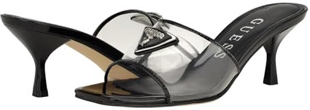 GUESS Femme Lusie Sandale à Talon, Noir 001, 35 EU
