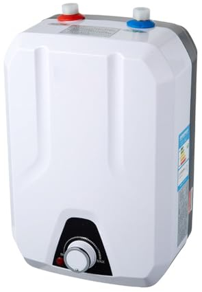 Billg Calentador de Agua Electrico 8 litros 220V Calentador de Agua Electrico Instantaneo Temperatura Ajustable 35-75°C Termo Electrico 24 * 21 * 37cm Calentador Agua Instantaneo
