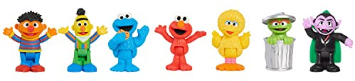 Just Play Sesamstraße Nachbarschaftsfreunde 6er-Pack, 7,6 cm große Sammelfiguren, Kinderspielzeug ab 2 Jahren