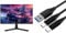 KOORUI 24 Inch Computer Monitor - FHD 1080P Gaming Monitor 165Hz VA 1ms, AdaptiveSync Technology & PS4 Controller Charger Cable,2 Pack 3M/10FT Micro USB Cable Charging Sync Cord for Sony PlayStation