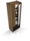 MINIO go for it - Vitrine 59 cm, Vitrine Salon et Bureau, Vitrines en Verre, Meuble Vitrines Verre Pereto 3, Colonne de Rangement Salon - Noyer Warmia/San Sebastian/Noir Mat Couleur
