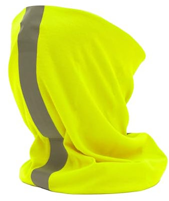 MAPIMANIA -Schlauchschal Herren Damen, Multifunktionstuch Sommer, Motorrad Halstuch fluo-reflektor gelb, UV Schutz, Bandana, Stirnband, Kopftuch