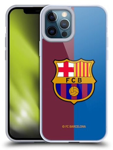 Head Case Designs Offizielle FC Barcelona Home 2024/25 Wappen-Set Gelhülle [Militärischer Schutzgrad] Kompatibel Mit Apple iPhone 12 Pro Max Und Kompatibel Mit MagSafe