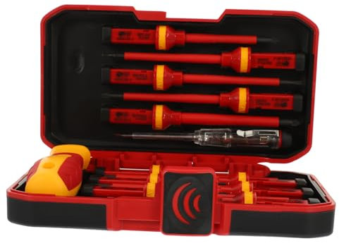 WOONEKY 13-Teiliges Set Schraubendreher Elektro Vde Werkzeug Werkzeug Rucksack Elektro Werkzeug Rucksack Uhrmacherwerkzeug Profi Uhrmacher Werkzeug Schlitzschraubendreher Feinmechaniker