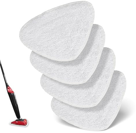 4 Stück Dampfreiniger Ersatzbezüge für Vileda,Steam Ersatzbezüge Kompatibel mit Steam Dampfreiniger für Vileda,Waschmaschinengeeignet Bodenwischer Ersatzbezug Zubehör,Schnell Trocknend und Langlebig