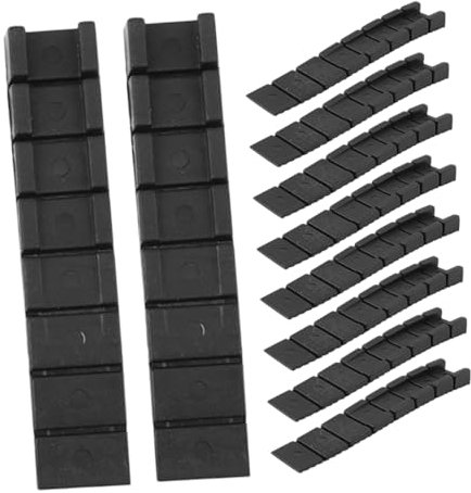 VILLCASE 10 Pièces Entretoise de réglage Appareil Bloc Cales et Cales pour Le nivellement Piscine Cales de nivellement pour Spa Cales Pied tuile arrêt stabilisateur Non Abdos Black