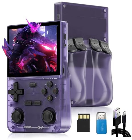 K36 Console di Gioco Portatile retrò,16000 giochi classici & 20 emulatori,Schermo IPS da 3,5 pollici,64G TF Card,Console per videogiochi Mini Console,COTEX-A35,Doppio Joystick 3D Console Portatile
