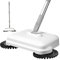 2-in-1 360° Rotating Hand Push Floor Sweeper with Long Handle, High-Efficiency Manual Carpet & Hard Floor Sweeper, Hanging Manual Vacuum for Home & Office