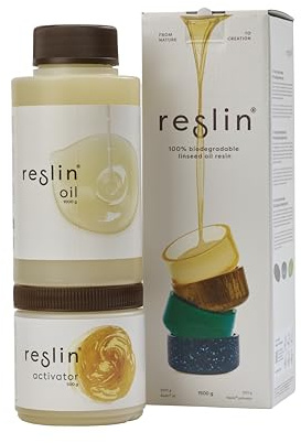 RESLIN® Leinölharz, 100 % pflanzlich und biologisch abbaubar – 1500 g
