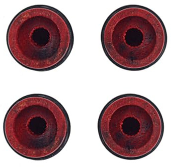 POPETPOP 4 Stück Effektpedal Knöpfe aus Redwood Holz für E gitarre und Bass Ersatz Knaufset mit 4 Knöpfen Passend für Konzentrische Potentiometer