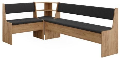 Vicco Vitalispa Eckbankgruppe Roman, Goldkraft Eiche, 120.1 x 210.1 cm | geeignet für platzsparende Ecklösungen im Essbereich