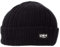 2Stoned Docker Mütze Rib Beanie Cap Deluxe Schwarz 4-Panel Style in Einheitsgröße für Damen, Herren und Kinder