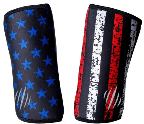 Bear KompleX Elbow Sleeves (SOLD AS A PAIR of 2) for weightlifting, powerlifting, wrestling, strongman, bench press, cross fitness, and more. Compression sleeves come in 5mm thickness Elbow STAR XXL