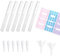 Leerer Kosmetikbehälterstift - 5er Pack - Nachfühlbarer Flüssigapplikator mit Bürste - Für Nagellack, Lipgloss, Zahnaufheller, ätherisches Öl - Dichtes Design - Trichter und Aufkleber inkludiert