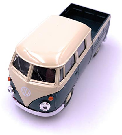 H-Customs Welly T1 Bus Pick Ups Double Cabin Lizenzprodukt 1:34-1:39 Grün