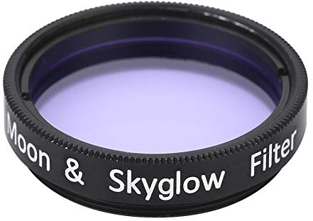 Telescope Filter, Moon Filter for Astronomy, Telescope Eyepiece Standard 1.25 inches Filter Accessories,Thread Pure Optical Glass Lens Reduce Light Pollution
