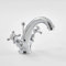 Milano Elizabeth Traditional Mono Basin Mixer Tap Crosshead Handles - Chrome White