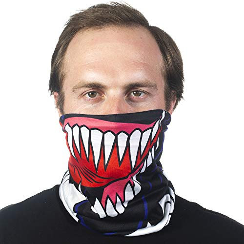 Concept One Unisex-Erwachsene Marvel Multi-Purpose Neck Gaiter Scarf Bandana Nackengamasche, Black-Venom, Einheitsgröße