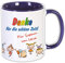 Abschieds Geschenk Kita Schule Trainer Lehrer Tasse mit Namen, Erzieherin Erzieher Kinder Danke für die schöne Zeit Kindergarten Tagesmutter (Tasse DunkelBLAU)