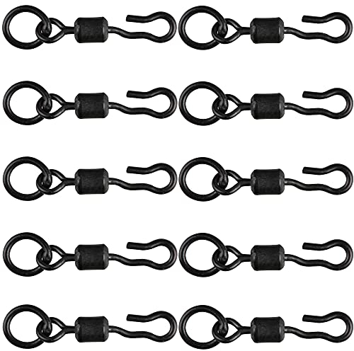 Fox Edges Kwik Change Hook Swivels - 10 Karpfenwirbel, Größe:10