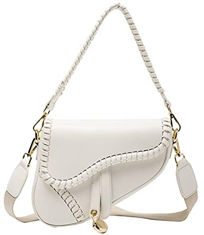 PURFANREE Trendige Damen-Umhängetasche, Clutch, Unterarmtasche, Handtasche, Umhängetasche, Umhängetasche, Weiss/opulenter Garten, Einheitsgröße