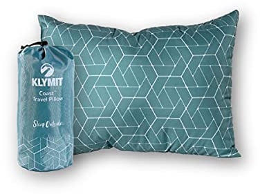 Klymit Coast Travel Pillow Blau - Klein verpackbares weiches Reisekissen, Größe One Size - Farbe Blue
