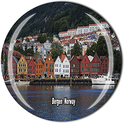 Bergen Norwegen Kühlschrankmagnet Kristall Touristen Souvenir Geschenkkollektion Kühlschrank Magnetischer Aufkleber