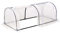 GardenKraft Polytunnel Greenhouses / 2, 3 or 4 Sections / Sturdy Steel Frame & Plastic Mesh Cover / Easy Access Roll Up Zipper Doors (2 Section)