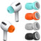 [4 Pairs] for Airpods Pro Ear Tips (Memory Foam), Replacement Ear Tips for Airpods Pro with Noise Reduction Hole | Fit in The Charging Case | with Portable Storage Box (Black/Grey/Orange/Mint Blue)