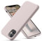 OitiYaa Silicone Case Compatible with iPhone 11 Case 6.1 Inch, Soft Ultra Slim Protective Shockproof Liquid Silicone Phone Case with Anti-Scratch Microfiber Lining,Chalk Pink