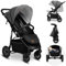 LIONELO Natt Kinderwagen Buggy bis zu 22 kg Verstellbarer Griff und Verstellung der Rückenlehne zur Liegeposition, 5-Punkt-Gurt Große Offroad-Räder Wasserdichtes XXL-Verdeck, 0-4 Jahre