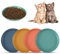 Cat Bowls, 4PCS Plastic Cat Food Bowl Set 4 Colorful Cute Cat Feeding Bowls Small Flat Cat Dish Cute Pet Bowl Dishs for Cats and Small Animals